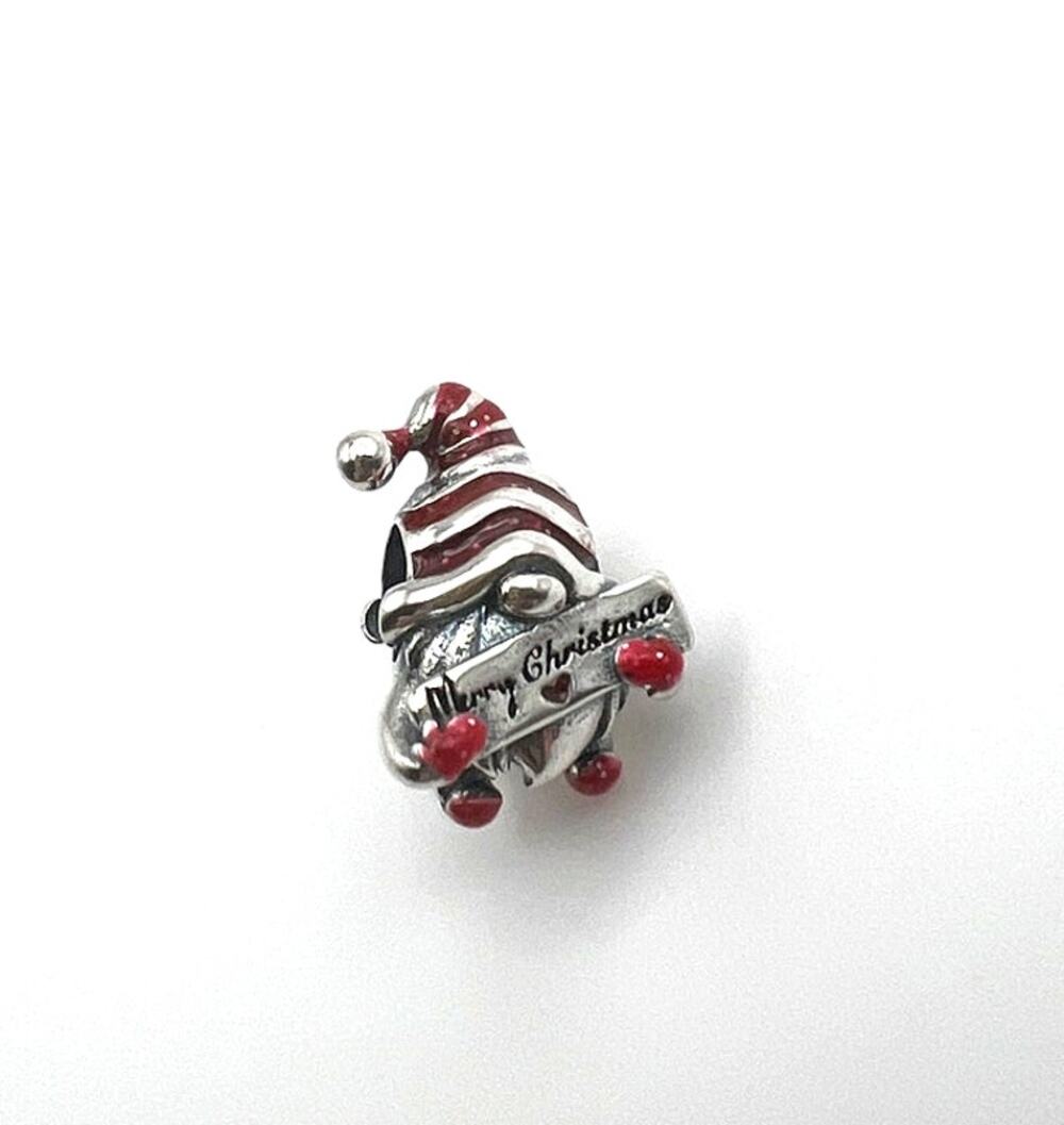 New Merry Christmas Gnome Charm for European Bracelet